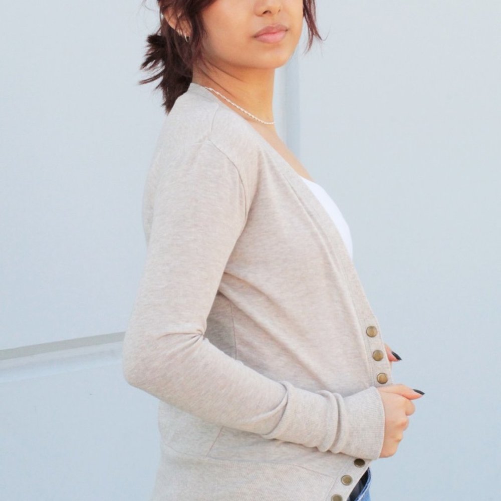 Snap button cardigan